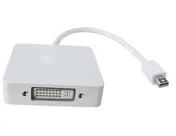 Перехідник mini DisplayPort M HDMI/DisplayPort/DVI 24+5 FHD 1080p кабель 0.2 м - мініатюра 4