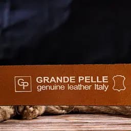 Якісний ремінь для чоловіків з натуральної шкіри Grande Pelle 21472 рудий 120 см - мініатюра 8