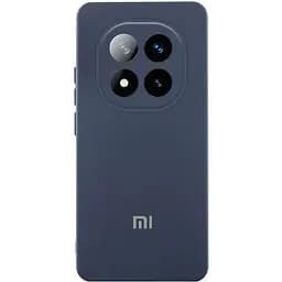 Чохол Lakshmi Silicone Cover Full Camera (AA) with logo для Xiaomi Redmi Note 14 Pro+ 5G Синій / Midnight blue
