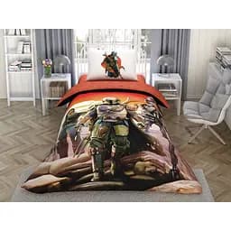Комплект постільної білизни TAC Disney Star Wars Mandalorian Полуторний Різнокольоровий 000229568