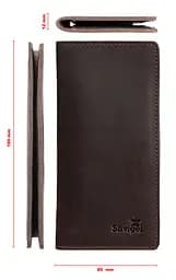Чоловічий шкіряний гаманець Shvigel 8.5х17.5 см acs0016099 - мініатюра 3