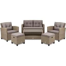 Набір садових меблів Di Volio Firenze бежевий/світло-сірий