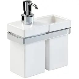 Склянка з дозатором для рідкого мила Stilhaus Mizar Mz1408 білий