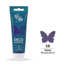 Акрил для декора Фиолетовый (10) матовый 75 мл Rosa Talent