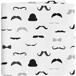 Пелюшкі муслінові Cosas Mustache 110х150 см (MuslinDiapers_ChaplinFashion_110x150)