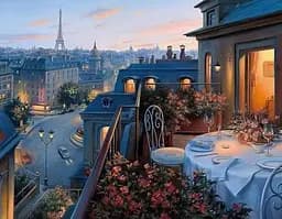 Алмазна мозаїка на підрамнику Вид на Париж 30×40 см 60764