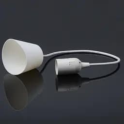 Патрон Е27 + Пластмасова основа + 50 см провід Brille 138215