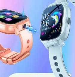 Годинник телефон для дітей Lemfo T93 з SIM картою, GPS трекером, подвійною HD камерою та прослуховуванням До 7 днів роботи Чорний - мініатюра 2