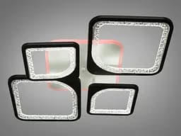 Світлодіодна люстра до 18 кв. колір чорний Diasha MX2559/2+2BK LED 3color dimmer - мініатюра 3