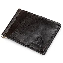 Кожаный мужской зажим для денег GRANDE PELLE 12х8х1 см acs0018636