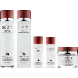 Набор для ухода за лицом Jigott Snail Moisture Skin Care 3 Set Муцин улитки