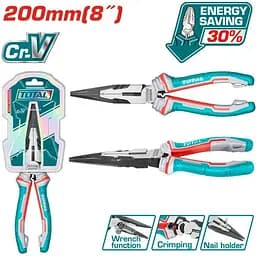 Плоскогубці Total THT220806S подовжені губки посилені L = 200 мм (THT220806S) - мініатюра 2