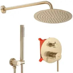 Душова система прихованого монтажу Rea Lungo + Box brushed gold REA-P4160, Золотий