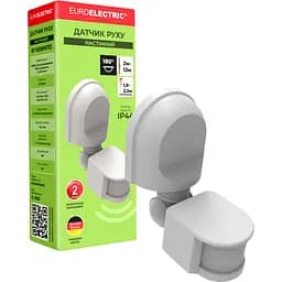 Датчик движения Euroelectric настенный 180° 2-12 м белый (ST-10(white))