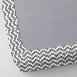 Набір простирадл на резинці Cosas BEIGE/GREY ZIGZAG 160х200х20 см (Set_Beige_ZigGrey_160x200_2) - мініатюра 8