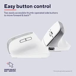 Комп'ютерна миша Trust Bayo+ Multidevice Ergonomic BT/WL/USB-A біла teh0014042 - мініатюра 3