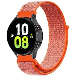 Ремінець нейлоновий на липучці BeWatch для Samsung Galaxy Watch 4/5/6 Помаранчевий (1011307.2UW)