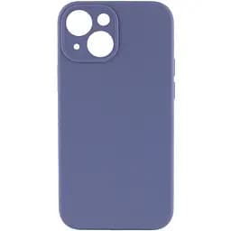 Чохол Epik Silicone Case Full Camera Protective AA NO LOGO для Apple iPhone 14, 6.1 Сірий/Lavender Gray