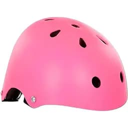 Дитячий захисний шолом MS 4886 з вентиляцією розмір 24х21х14 см 11 отворів рожевий