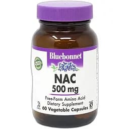 Амінокислота Bluebonnet Nutrition NAC 500 мг 60 вегакапсул