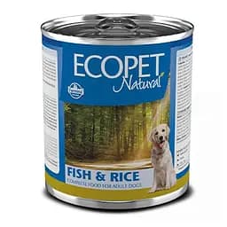 Консерва Farmina Ecopet Natural Dog Fish&Rice с рисом и рыбой для взрослых собак всех пород 300 г
