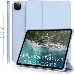 Чохол-книжка BeCover Tri Fold Soft TPU Silicone для Apple iPad Pro 12.9 2020/2021/2022 Light Blue (711737) - мініатюра 2