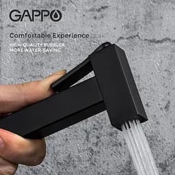 Набір гігієнічного душа прихованого монтажу Gappo G7207-60 із термостатом, чорний, Чорний матовий - мініатюра 6