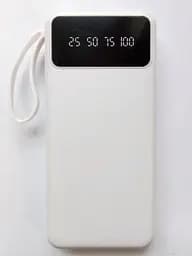 Power Bank 20000 mAh павербанк з екраном LVR 015 White (17553) - мініатюра 2