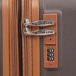 Валіза середня Semi Line 24 дюйми (M) дюйми (M) ABS-Plastic Brown (T5850-2) - мініатюра 7