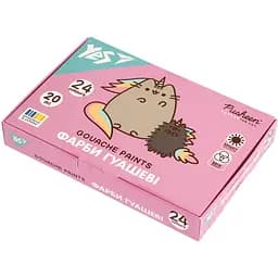 Фарби гуашеві Yes Pusheen 24 кольори 20 мл (230404)
