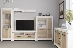 Модульна стінка для вітальні Гербор Белен Сосна каньйон/Дуб корабельний (GRB-1210)