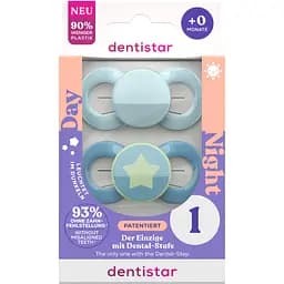 Пустушка ортодонтична Dentistar для хлопчика 0-6 місяців 2 шт - мініатюра 2