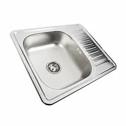 Кухонна мийка з нержавіючої сталі Platinum 5848 декор (0,6/170 мм), R, Decor - мініатюра 4
