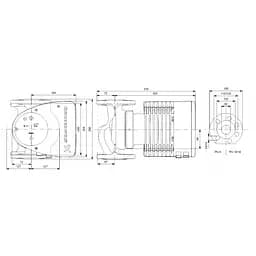 Циркуляційний насос Grundfos Magna1 50-150 F 280 (99221337) - мініатюра 2
