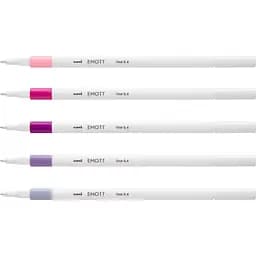 Набір лайнерів Uni Emott Fine Line Floral Color 0.4 мм 5 кольорів (PEM-SY/5C.07FC) - мініатюра 3