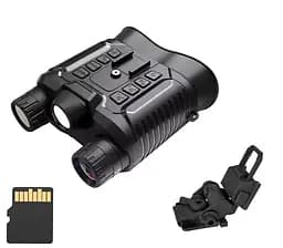 Цифровой бинокль ночного видения NV8161 (до 400м в темноте) 1080P HD 8X с креплением FMA L4G24 и картой 64Гб