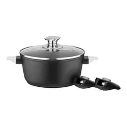 Каструля Ardesto зі скляною кришкою Gemini Bari 2.5л алюміній чорний kuh0014714 - мініатюра 9