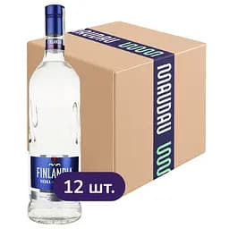 Упаковка водки Finlandia 40% 12 л (1 л х 12 шт.)