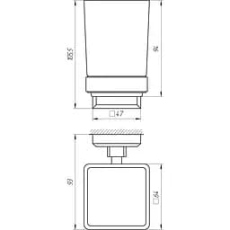 Стакан TOPAZ TКВ 9921A - мініатюра 2