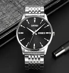 Годинник наручний чоловічий 9323SIBK Silver-Black Skmei acs0030916 - мініатюра 3