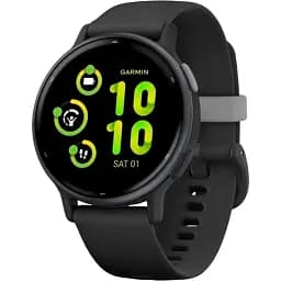 Смарт-годинник Garmin Vivoactive 5 Slate Aluminum Bezel with Black Case and Silicone Band 010-02862-10 (104893)