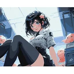 Картина за номерами Ideyka Чарівна брюнетка KHO8419 40х50см