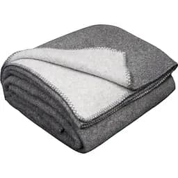 Плед-ковдра Love You вовняний 215х150 см сірий зі світло-сірим  (6053)