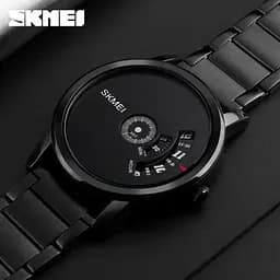 Чоловічий годинник Skmei 1260 оригінальні silver black - мініатюра 7