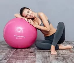 М'яч для фітнесу (фітбол) Power System PS-4013 Ø75 cm PRO Gymball Pink (4013PI-0) - мініатюра 3