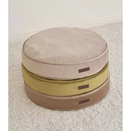 Лежак-подушка ортопедична для собак "Pearl" з ефектом пам'яті Memory Foam бежевий М 85см