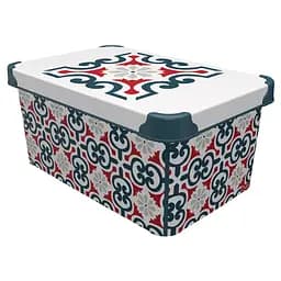 Контейнер для зберігання Qutu Style Box Portuguese 10 л (STYLE BOX с/к PORTUGUESE 10л.)