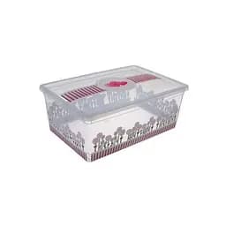 Контейнер з кришкою Idea Home 10 л (2357-IH-квіти)