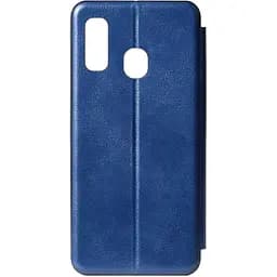 Чохол-книжка Toto Book Rounded Leather Case Samsung Galaxy A40 Navy Blue