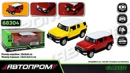 
Машинка металева Toyota FJ Cruiser 1:32 АВТОПРОМ світло звук двері 68304 - мініатюра 2